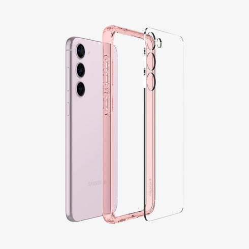 ACS05617 - Galaxy S23 Ultra Case Ultra Hybrid in crystal clear showing the back